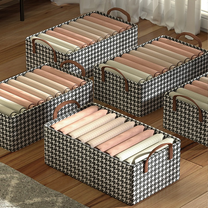 Wholesale Dust-proof and Moisture-proof Non-woven Fabric Bird Grid Steel Frame Storage Box